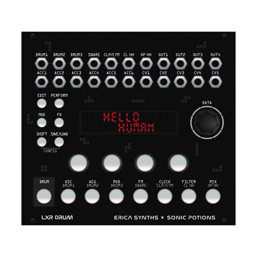Erica Synths LXR-02 Drum Module— Clockface Modular Erica Synths LXR-02 Drum Module— Clockface Modular