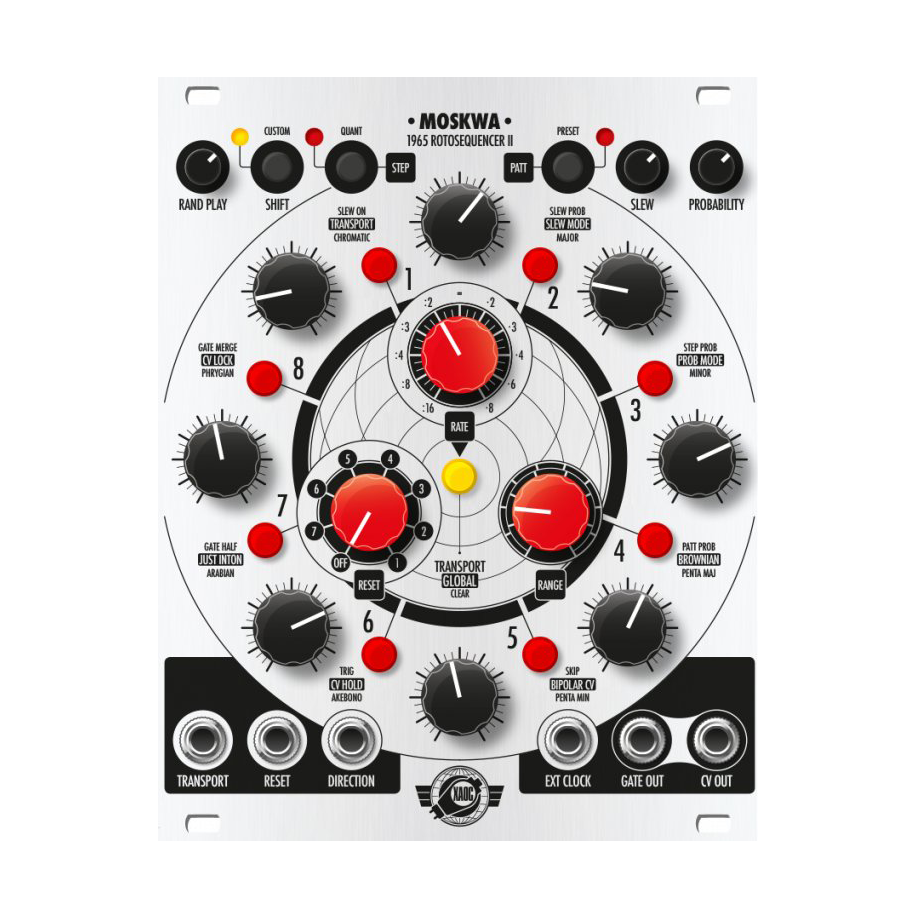 xaoc moskwa v2 ブラック モジュラーシンセ Xaoc Devices Moskwa II— Clockface Modular