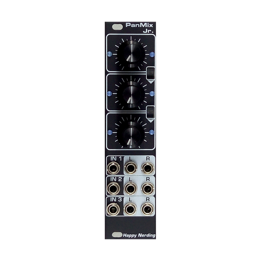 Happy Nerding 2xSAM black ユーロラック モジュラー Happy Nerding PanMix Jr (Black)— Clockface Modular