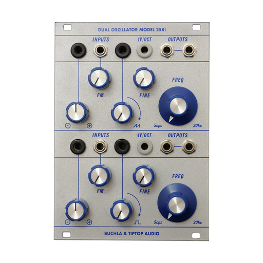 Buchla & Tiptop Audio 258t Dual Oscillator— Clockface Modular Buchla & Tiptop Audio 258t Dual Oscillator— Clockface Modular