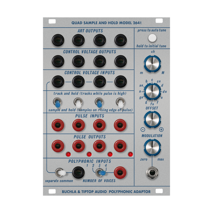 Buchla & Tiptop Audio 264t Quad Sample and Hold / Polyphonic Adapter ...