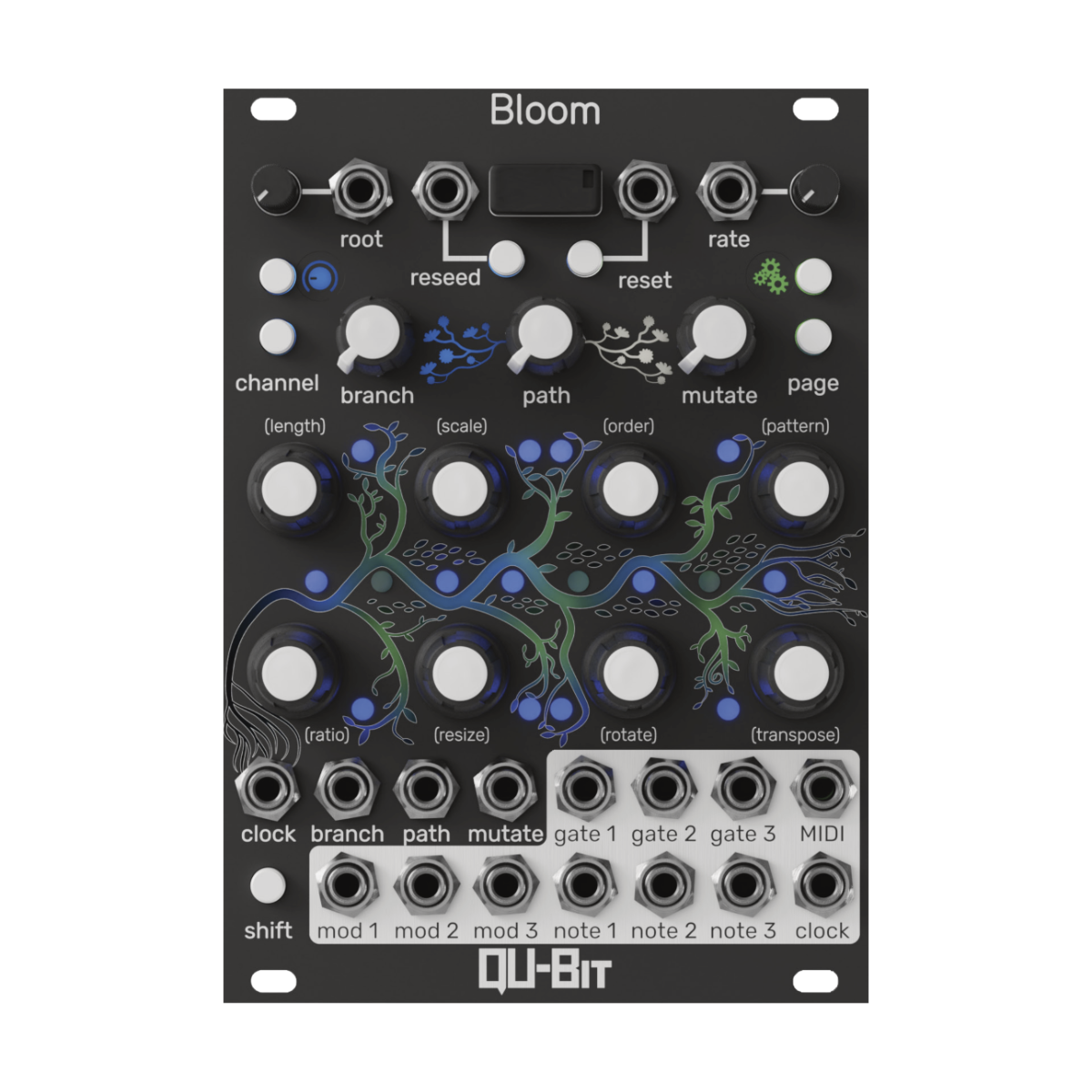Qu-bit Bloom フレーズ生成シーケンサー モジュラーシンセ Qu-bit Qu-bit Bloom フレーズ生成シーケンサー モジュラーシンセ Qu-bit