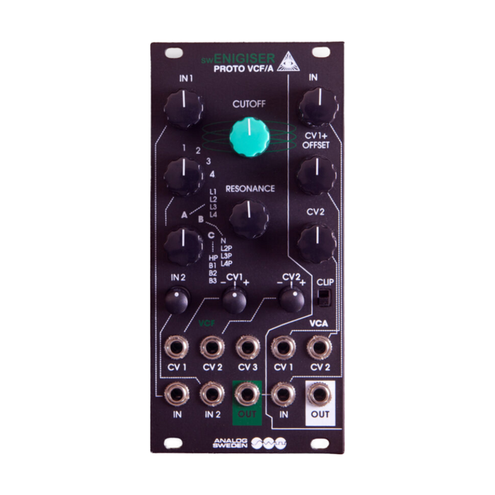 Analog Sweden SWEnigiser Proto VCF/A— Clockface Modular Analog Sweden SWEnigiser Proto VCF/A— Clockface Modular
