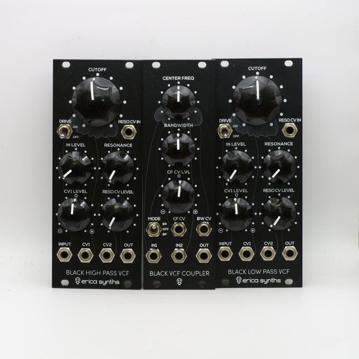 Erica Synths Black Low-Pass Filter / High-Pass Filter / VCF Coupler Set [USED:W0]