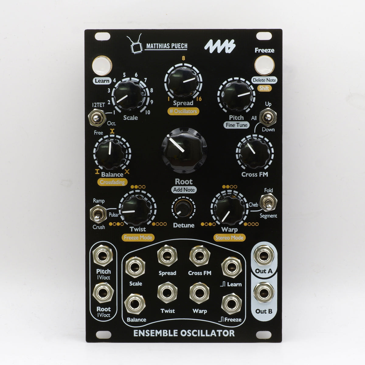 4ms Ensemble Oscillator (EO) (Black) [USED:W0]— Clockface Modular