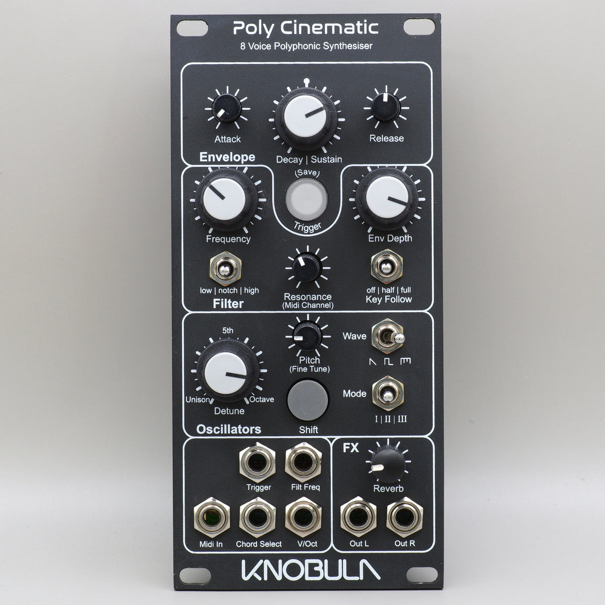 Knobula Poly Cinematic Dark Mode [USED:W0]— Clockface Modular