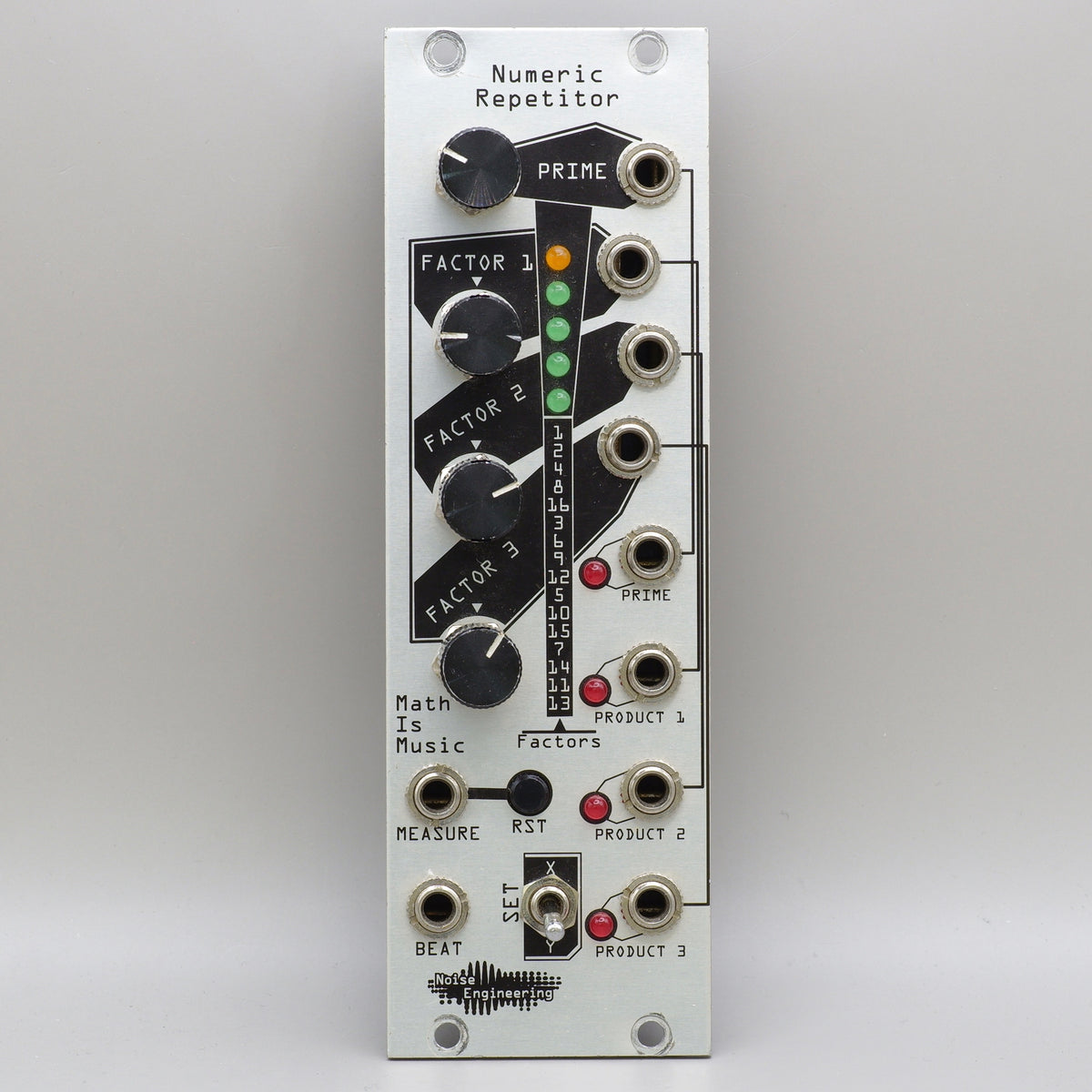 Noise Engineering Numeric Repetitor (Silver) [USED:W0] — Clockface