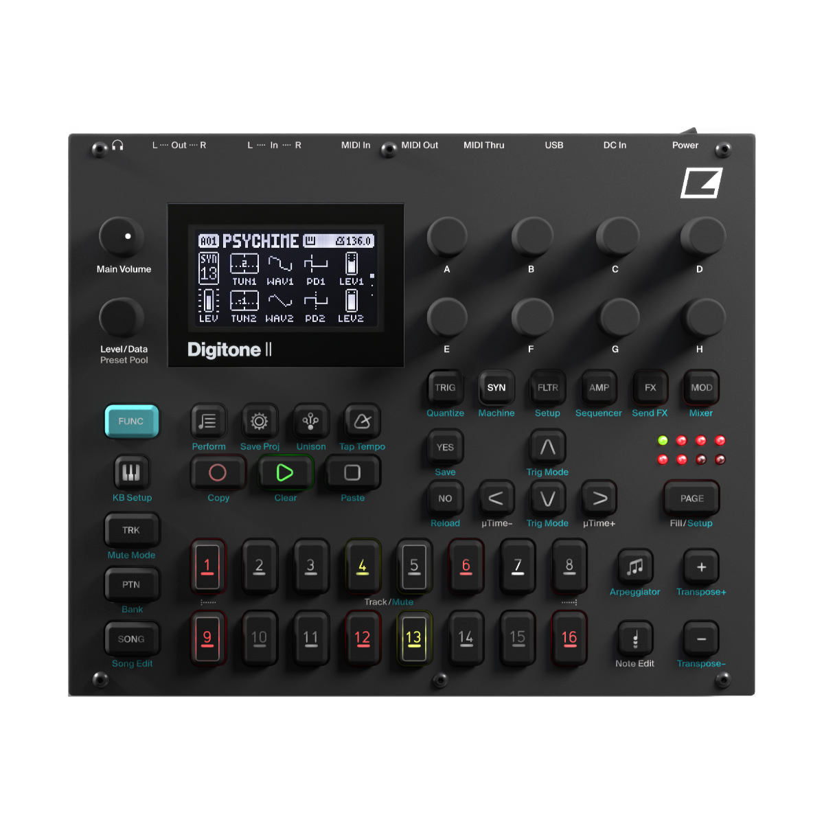 Elektron Digitone II— Clockface Modular