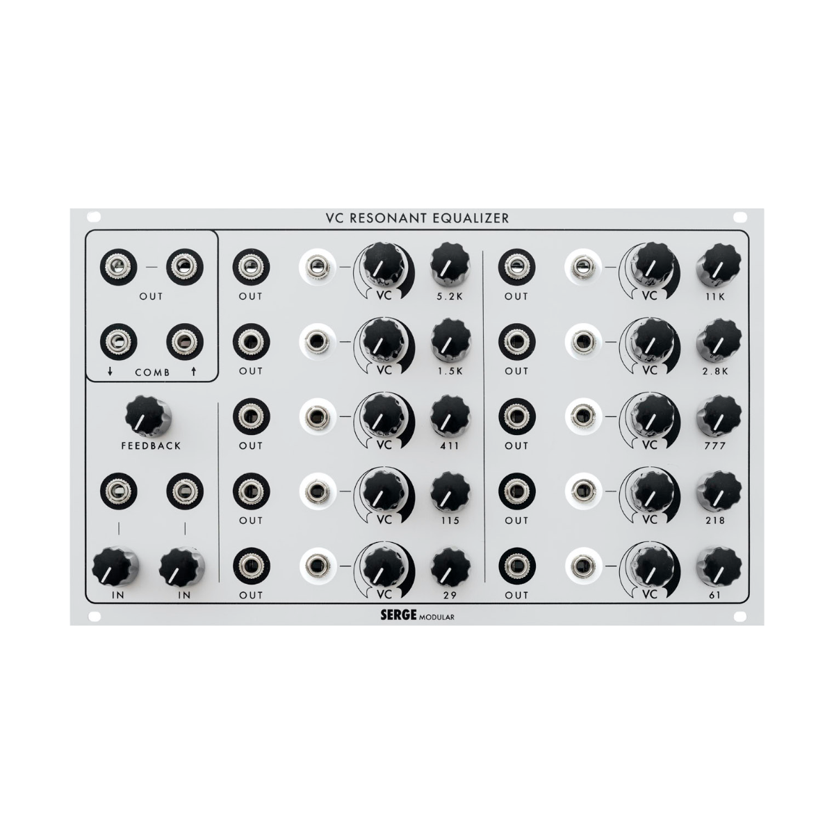 Random*Source Serge VC Resonant Equalizer (VCRESEQ) — Clockface Modular