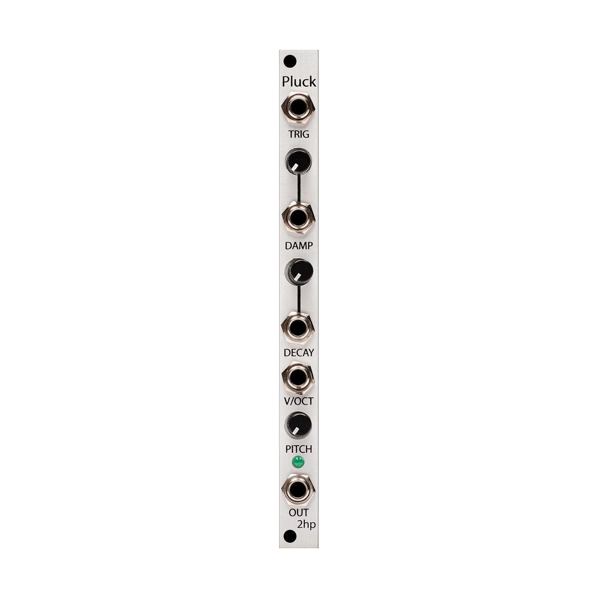 2hp Pluck モジュラーシンセサイザー 物理モデリング音源 ボイス 2hp Pluck— Clockface Modular