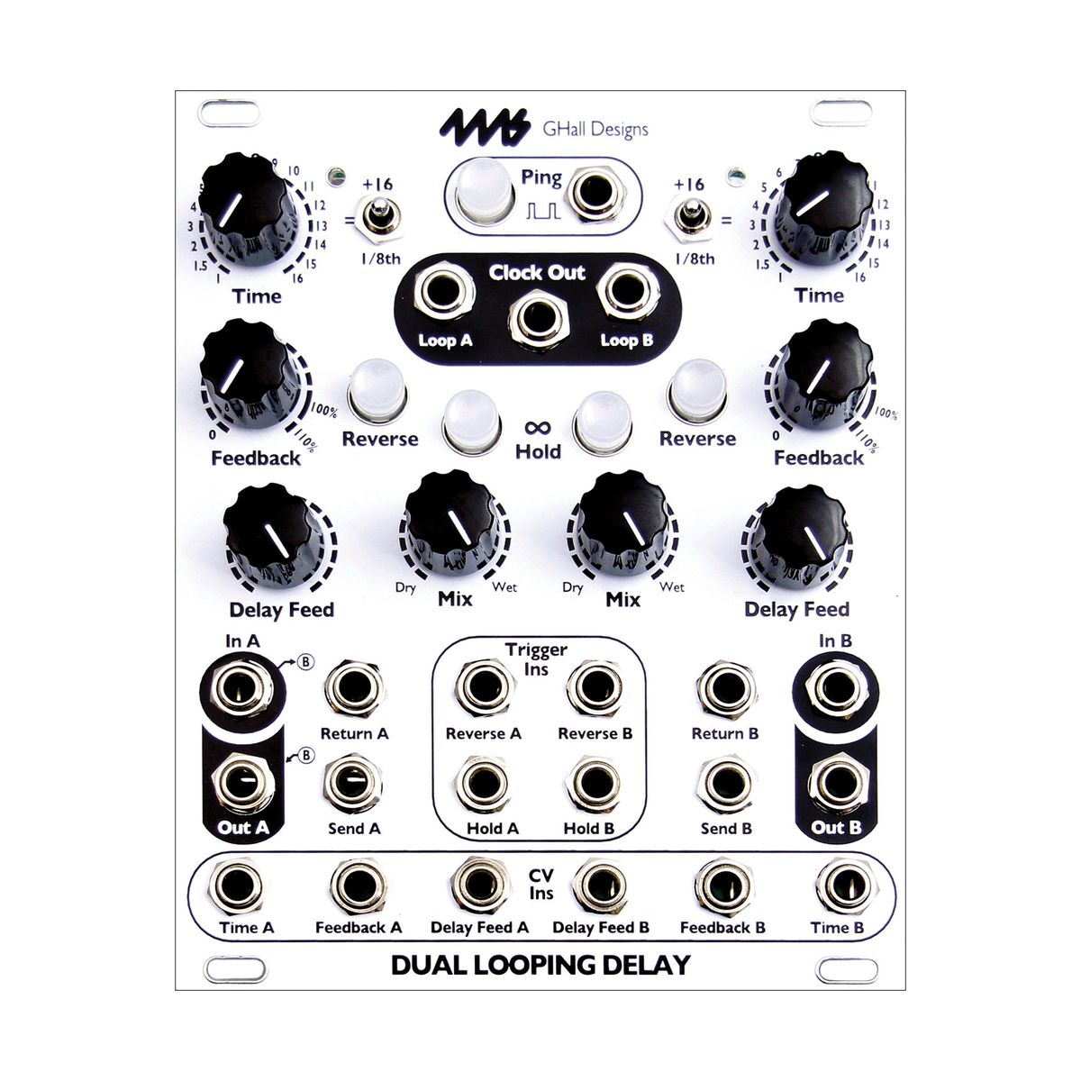 ＊＊ 4ms DIY Looping Delay ディレイ モジュラーシンセ 4ms Dual Looping Delay (DLD)— Clockface Modular