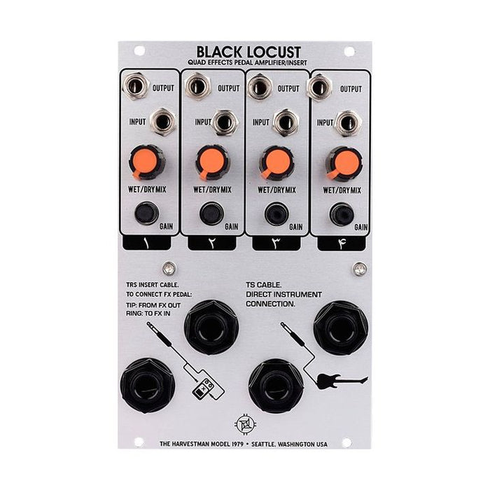 Industri musik elektronik hitam Locust model 1979