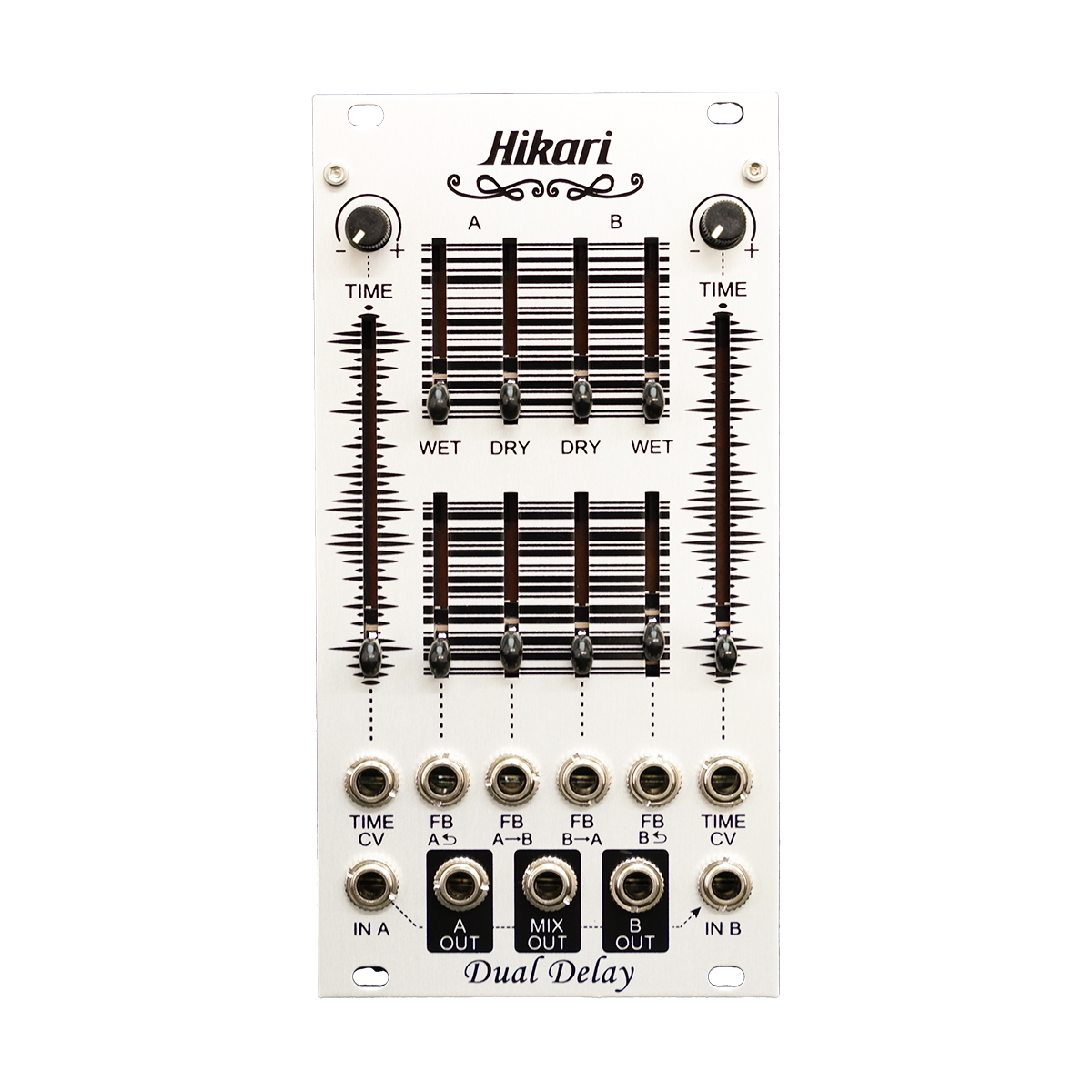 Hikari Instruments Dual Delay— Clockface Modular