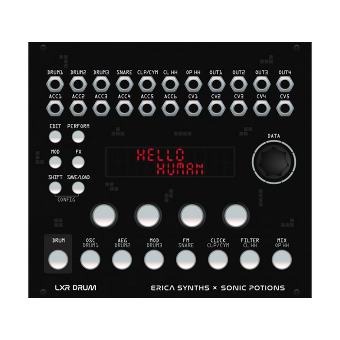 Erica Synths LXR-02 Drum Module — Clockface Modular Erica Synths LXR-02 Drum Module — Clockface Modular