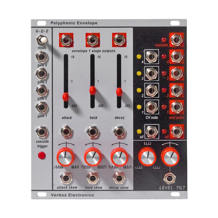Polyphonic Modular Cables Verbos Electronics Polyphonic Envelope— Clockface Modular