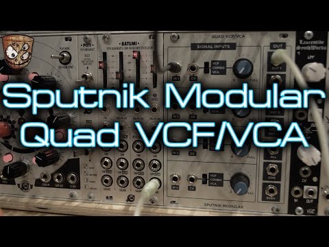 Quad Vcf Module Sputnik Modular Quad VCF/VCA— Clockface Modular