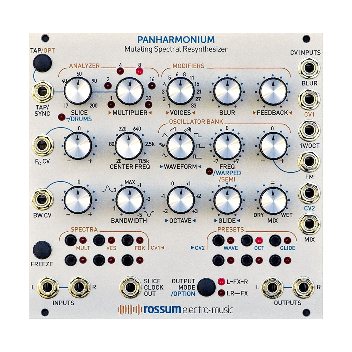 Rossum Electro-Music Panharmonium— Clockface Modular Rossum Electro-Music Panharmonium— Clockface Modular
