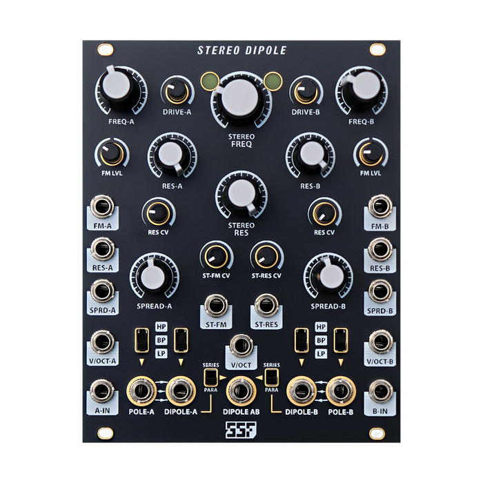 Steady State Fate Stereo Dipole (Black and Gold)